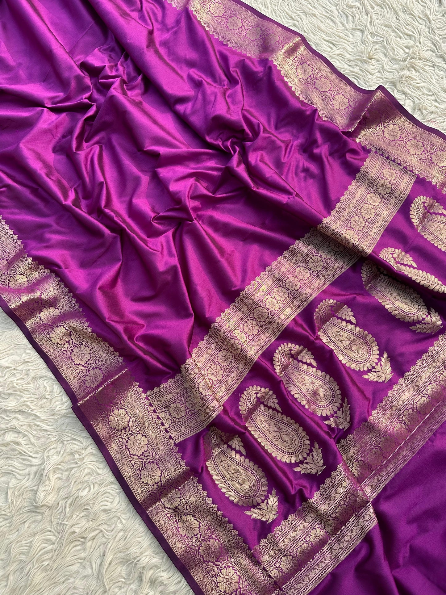 Handwowen Banarasi Semi Katan Soft Saree (9SH99)