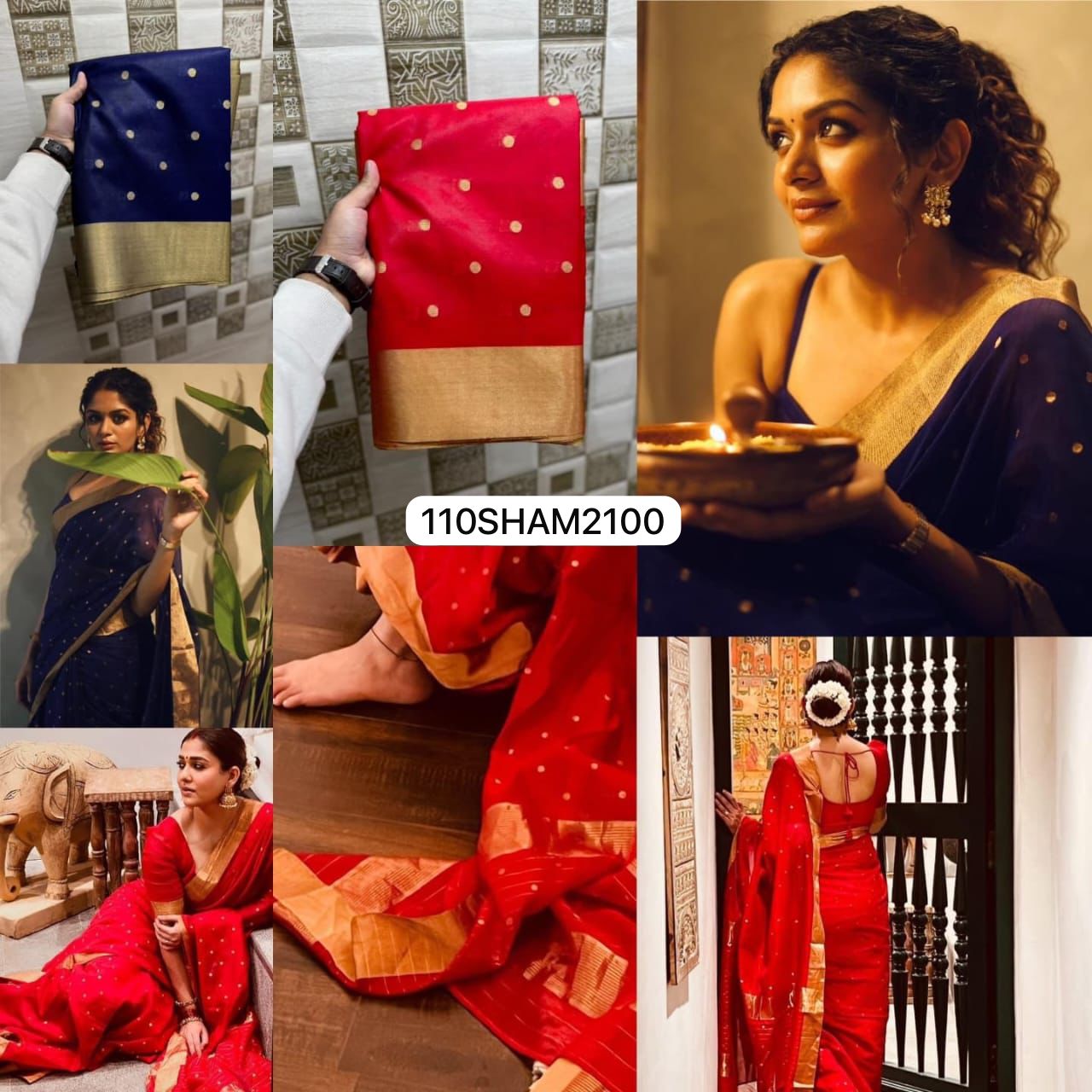 Royal Blue- Handwoven Banarasi Dyeble Warm Silk Saree