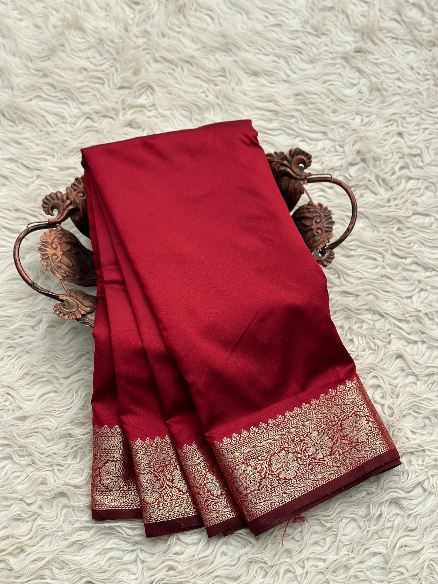 Handwoven Banarasi Semi Katan Soft Saree (9SH99)